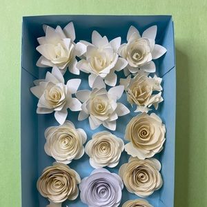 2 Set of Gardenia Rolled Flower